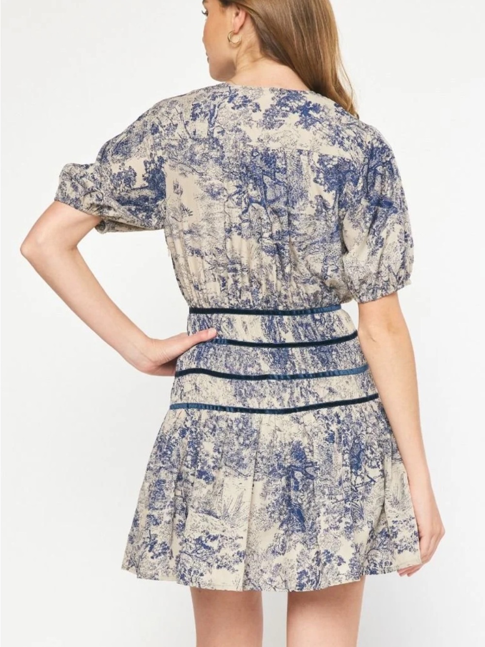 ENTRO NATURE PATTERNED DRESS - Picture 3 of 7